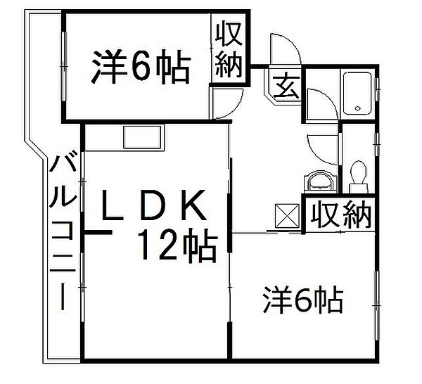 静岡県浜松市中央区曳馬2丁目(賃貸マンション2LDK・2階・50.00㎡)の写真 その2