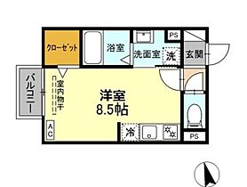 静岡県浜松市中央区和地山2丁目（賃貸アパート1R・2階・24.64㎡） その2