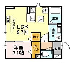 静岡県浜松市中央区元目町（賃貸アパート1LDK・1階・32.80㎡） その2