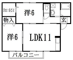 静岡県浜松市中央区高塚町（賃貸アパート2LDK・2階・53.75㎡） その2