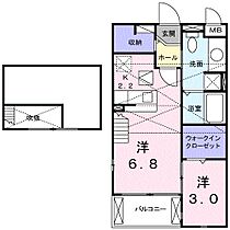 静岡県浜松市中央区志都呂2丁目（賃貸アパート1LDK・2階・33.34㎡） その2