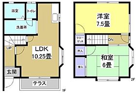 静岡県浜松市中央区鴨江2丁目（賃貸テラスハウス2LDK・2階・57.00㎡） その2