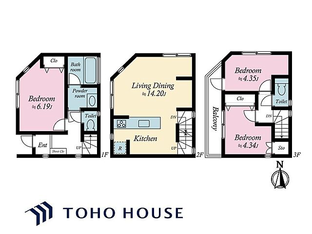 間取り 荒川区東日暮里3丁目