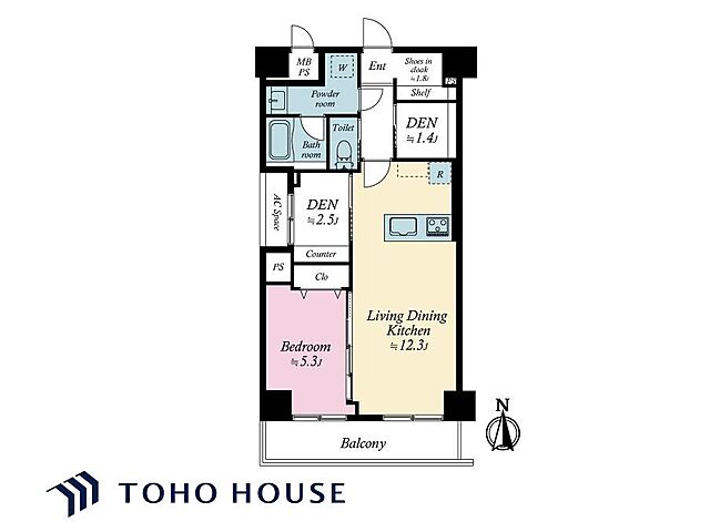 間取り シティコープ浅草橋3 6階/-