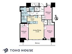 パークタワー東雲 3LDKの間取図画像