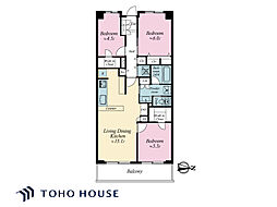 ファミリータウン東陽D棟 3LDKの間取図画像