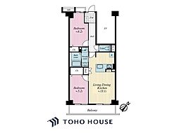 モア・ステージ新浦安 2LDKの間取図画像