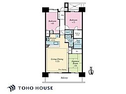 ゼファー四つ木ザナドゥ21 3LDKの間取図画像
