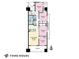 ゼファー浦安ブライトシティ 4LDKの間取図画像