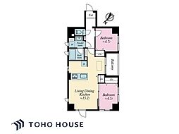 グリーンパーク日本橋参番館 1LDKの間取図画像