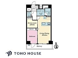 ラヴィリオ錦糸町ベルグレード 1SLDKの間取図画像