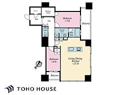 ガレリアグランデ 2LDKの間取図画像
