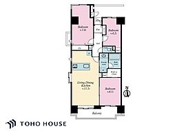 菊川パーク・ホームズ 3LDKの間取図画像