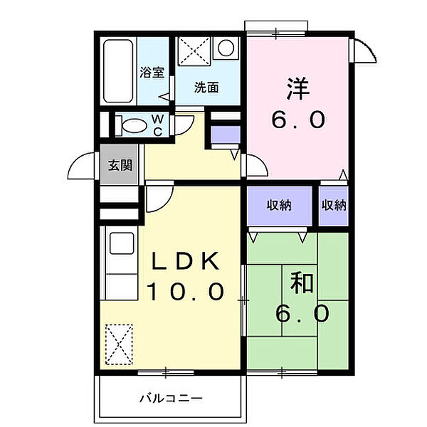 メゾン・ピア 201｜大阪府羽曳野市南古市1丁目(賃貸マンション2LDK・2階・55.86㎡)の写真 その2