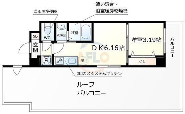 テラJR伊丹 ｜兵庫県伊丹市伊丹3丁目(賃貸マンション1DK・9階・24.08㎡)の写真 その2