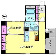 ラクメンビル  ｜ 大阪府大阪市西区京町堀1丁目（賃貸マンション1LDK・5階・44.19㎡） その2