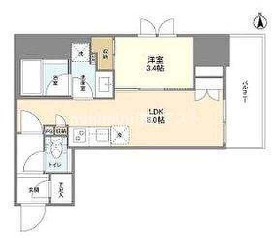 ルフォンプログレ堺筋本町タワーレジデンス 607｜大阪府大阪市中央区常盤町2丁目(賃貸マンション1DK・6階・33.90㎡)の写真 その2