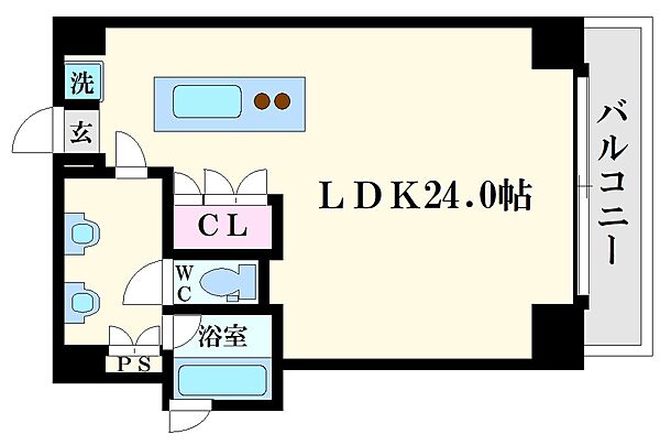 ＳＫＴＯＷＥＲ心斎橋ＥＡＳＴ 1501｜大阪府大阪市中央区南船場1丁目(賃貸マンション1R・15階・54.74㎡)の写真 その2