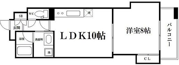 マスターズレジデンス道頓堀I 101｜大阪府大阪市中央区島之内2丁目(賃貸マンション1LDK・1階・40.55㎡)の写真 その2