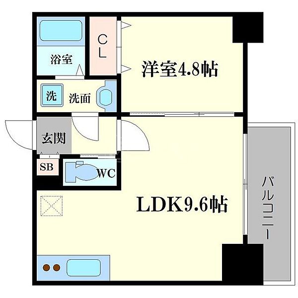 アーバネックス梅田東 404｜大阪府大阪市北区南扇町(賃貸マンション1LDK・4階・32.34㎡)の写真 その2