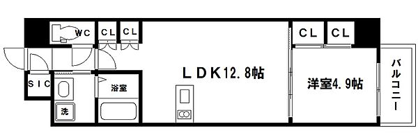 S-RESIDENCE大阪上本町 1501｜大阪府大阪市中央区上本町西5丁目(賃貸マンション1LDK・15階・43.66㎡)の写真 その2