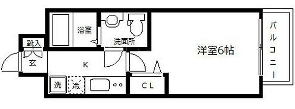 セレニテ北浜 206｜大阪府大阪市中央区東高麗橋(賃貸マンション1K・2階・20.05㎡)の写真 その2