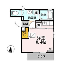 ジョリシャンブルII 302 ｜ 大阪府大阪市東成区中本2丁目8-13（賃貸アパート1R・3階・24.23㎡） その2