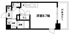 エスリード北浜ＥＡＳＴ 905 ｜ 大阪府大阪市中央区東高麗橋2番地14号（賃貸マンション1R・9階・25.62㎡） その2