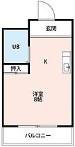 ロイヤル城南 206 ｜ 愛知県岡崎市城南町2丁目2-8（賃貸アパート1R・2階・19.97㎡） その2