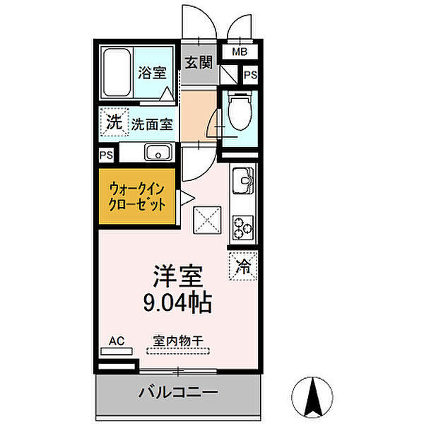 Ｄ－ｒｏｏｍ井田 302｜愛知県岡崎市井田町字寺前(賃貸アパート1R・3階・26.71㎡)の写真 その2