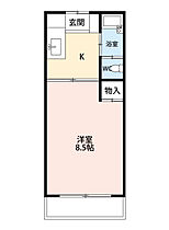 パレスミソノＢ 2－5 ｜ 愛知県岡崎市中島町字小園39（賃貸アパート1K・2階・21.00㎡） その2