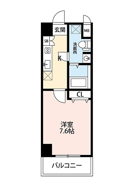 ノステルコート岡崎 905｜愛知県岡崎市材木町1丁目(賃貸マンション1K・9階・26.88㎡)の写真 その2