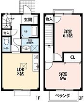 ブランシェかえで 1 ｜ 愛知県岡崎市藤川荒古2丁目3-4（賃貸タウンハウス2LDK・1階・53.00㎡） その2