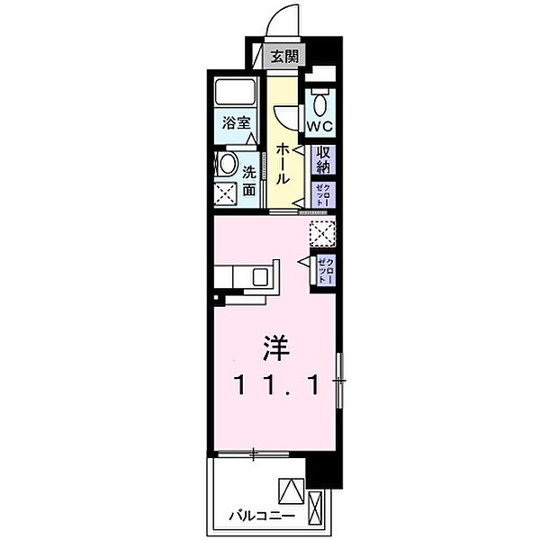 マンハッタン 201｜愛知県岡崎市羽根西1丁目(賃貸マンション1R・2階・30.96㎡)の写真 その2