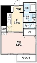 サンルミエール 101 ｜ 愛知県岡崎市赤渋町字田中29-2（賃貸アパート1K・1階・30.86㎡） その2