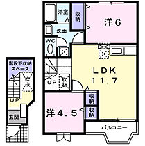 ダイワ・コム　2番館 203 ｜ 愛知県岡崎市大和町字鳥ケ城61番地1（賃貸アパート2LDK・2階・58.53㎡） その2