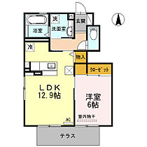 カーサ　カルダ 102 ｜ 愛知県岡崎市堂前町2丁目6番地20（賃貸アパート1LDK・1階・48.20㎡） その2