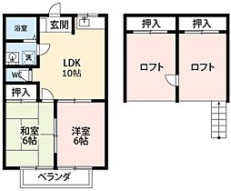 愛知県岡崎市大和町字沓市場51-1（賃貸アパート2LDK・2階・62.00㎡） その2