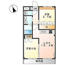 愛知県額田郡幸田町大字相見字沖原84（賃貸マンション2LDK・1階・49.58㎡） その2