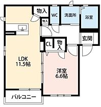 ベルパーク丸山Ｌ棟 202 ｜ 愛知県額田郡幸田町大字大草字丸山1（賃貸アパート1LDK・2階・45.71㎡） その2