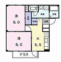 ラシーヌ大平 101 ｜ 愛知県岡崎市大平町字中道31番地（賃貸アパート2K・1階・41.72㎡） その2