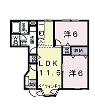 サンファミールI 102 ｜ 愛知県岡崎市赤渋町字落39番地（賃貸アパート2LDK・1階・53.51㎡） その2