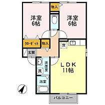 オリーブＡ棟 101 ｜ 愛知県岡崎市中島中町3丁目6-1（賃貸アパート2LDK・1階・53.89㎡） その2