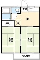 シェリール竜美ヶ丘B 101 ｜ 愛知県岡崎市竜美西1丁目3-4（賃貸アパート2K・1階・34.02㎡） その2