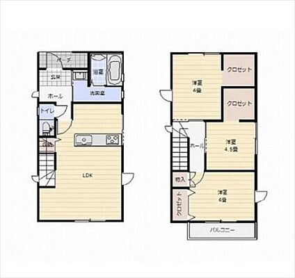 間取り 熊本市東区長嶺東9丁目　中古戸建　4号棟