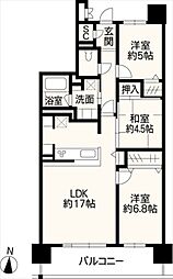 サーパスシティ平成マークテラス 3LDKの間取図画像