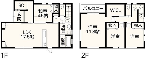 間取りを拡大表示