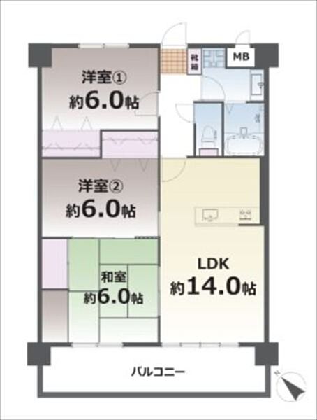 間取りを拡大表示