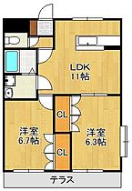 グローリアス行橋II  ｜ 福岡県行橋市西宮市1丁目（賃貸アパート2LDK・1階・51.66㎡） その1