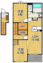 ロータス北泉4  ｜ 福岡県行橋市北泉2丁目（賃貸アパート2LDK・2階・58.60㎡） その2